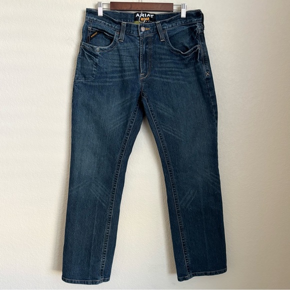 Ariat Other - Ariat Rebar M5 Mens Denim Jeans Size 32 Cotton Slim Straight Outdoor Casual